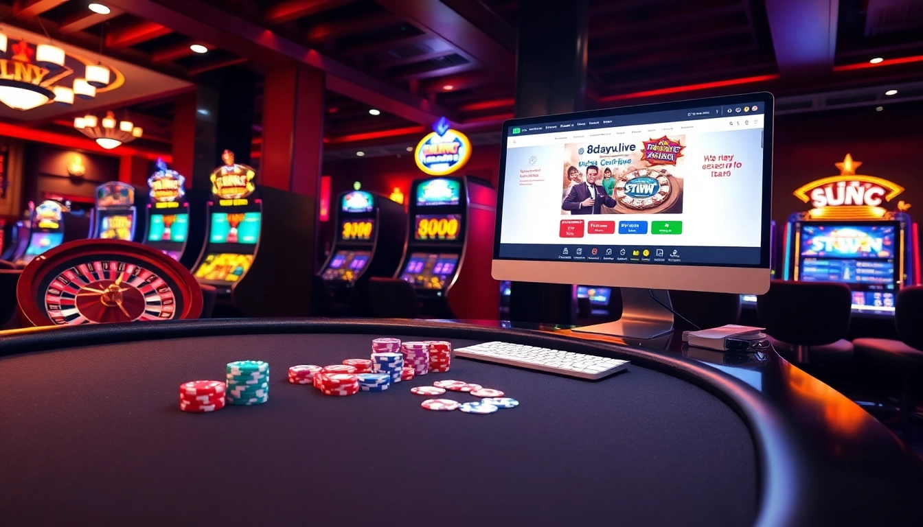 Experience excitement at 8daywin.live with vibrant casino gaming visuals.