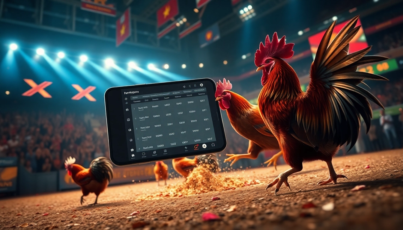 Exciting online betting experience at sv368win.live showcasing live cockfighting matches.