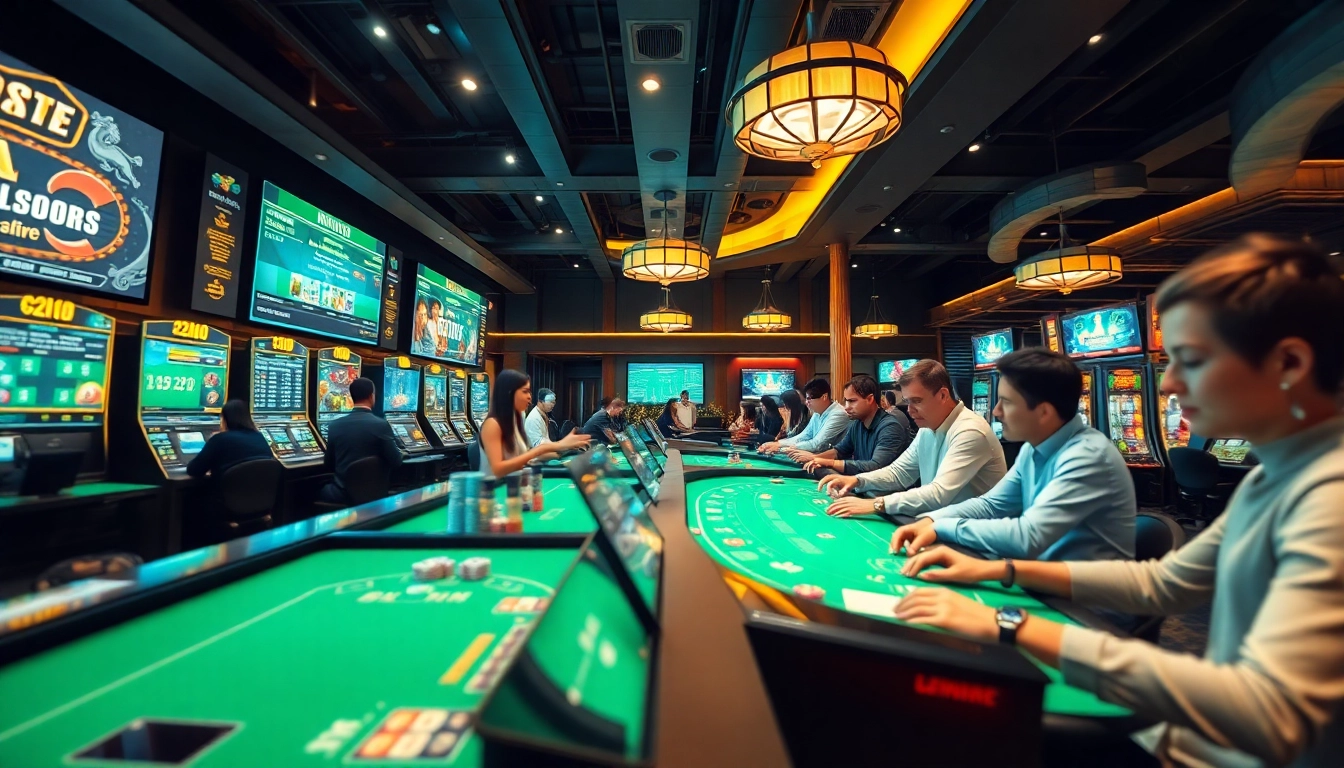 Engaging players in a lively online casino gaming session at tk88win.live featuring poker and slots.